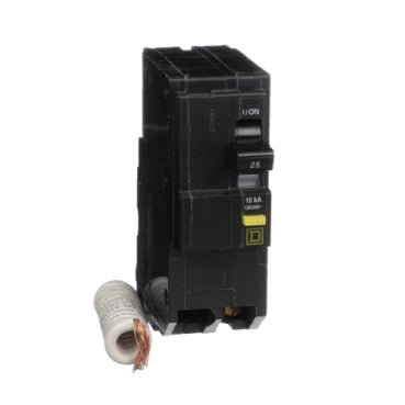 QO225GFI - Square D - Mini circuit breaker, QO, 25A, 2-Pole, 120/240V, 10kA, plug in