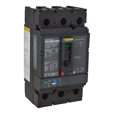 JLL36175 - Square D - Circuit breaker, PowerPacT J, 175A, 3-Pole, 600V, 50kA, lugs, 80%