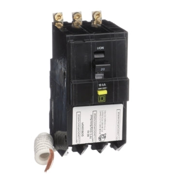 QOB320GFI - Square D - Mini circuit breaker, QO, 20A, 3-Pole, 208Y/120V, 10kA, bolt on