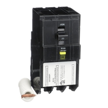 QO320GFI - Square D -  QO 20A 3-Pole 208Y/120V GFCI Ground Fault Circuit Breaker, Plug-In