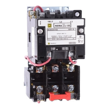 8536SBO2V08 - Square D - NEMA motor starter, Size 0, 18A, 5HP, 5kA SCCR, 3-Pole