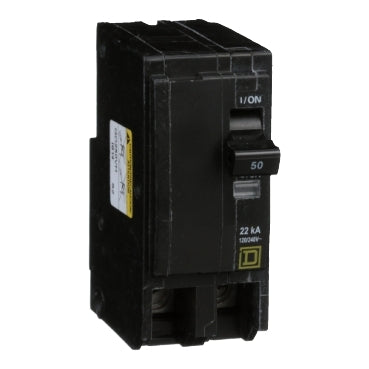QO250VH - Square D - Mini circuit breaker, QO, 50A, 2-Pole, 120/240V, 22kA, plug