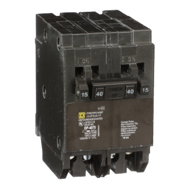 HOMT1515240 - Square D - Tandem circuit breaker, Homeline, 2 x 1-Pole at 15A, 1 x