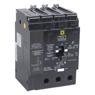 EDB34110 - Square D - Mini circuit breaker, E-Frame, 110A, 3-Pole, 480Y/277V, 25kA max