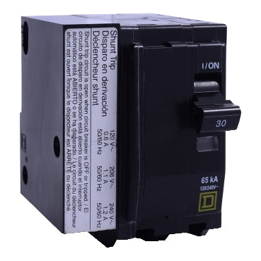 QO2251021 - Square D - Mini circuit breaker, QO, 25A, 2-Pole, 120/240V, 10kA, plug in