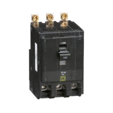 QOB3100VH - Square D - Mini circuit breaker, QO, 100A, 3-Pole, 240V, 22kA, bolt