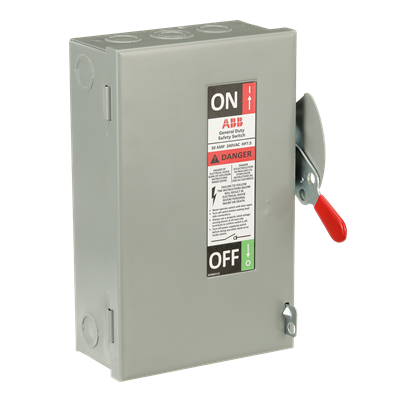 TGN3321 - General Electric - 30A 3-Pole NEMA 1 General Duty Enclosure