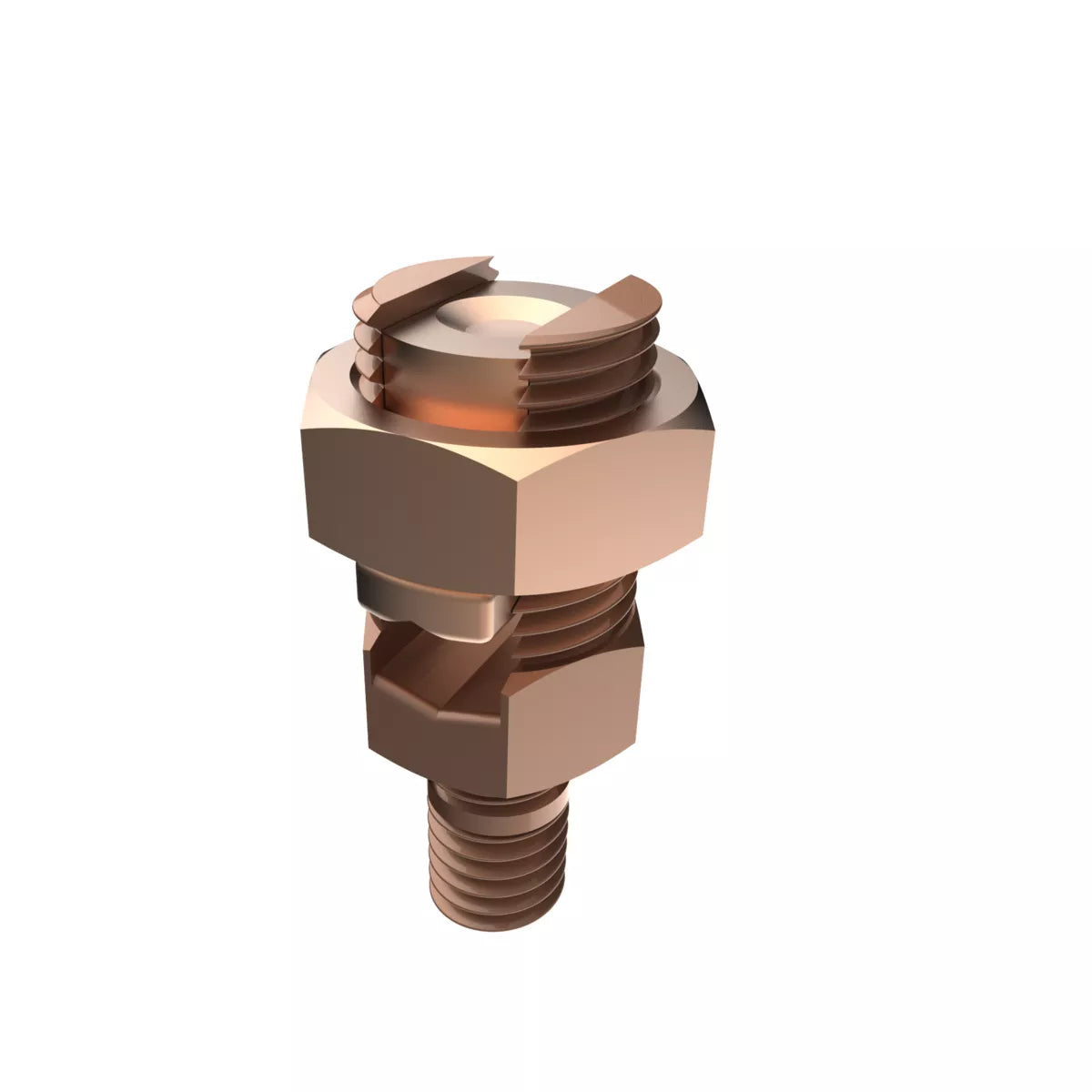 KC25B1 - Burndy - 1/2" Stud Mechanical Grounding Connector for Cable to Flat