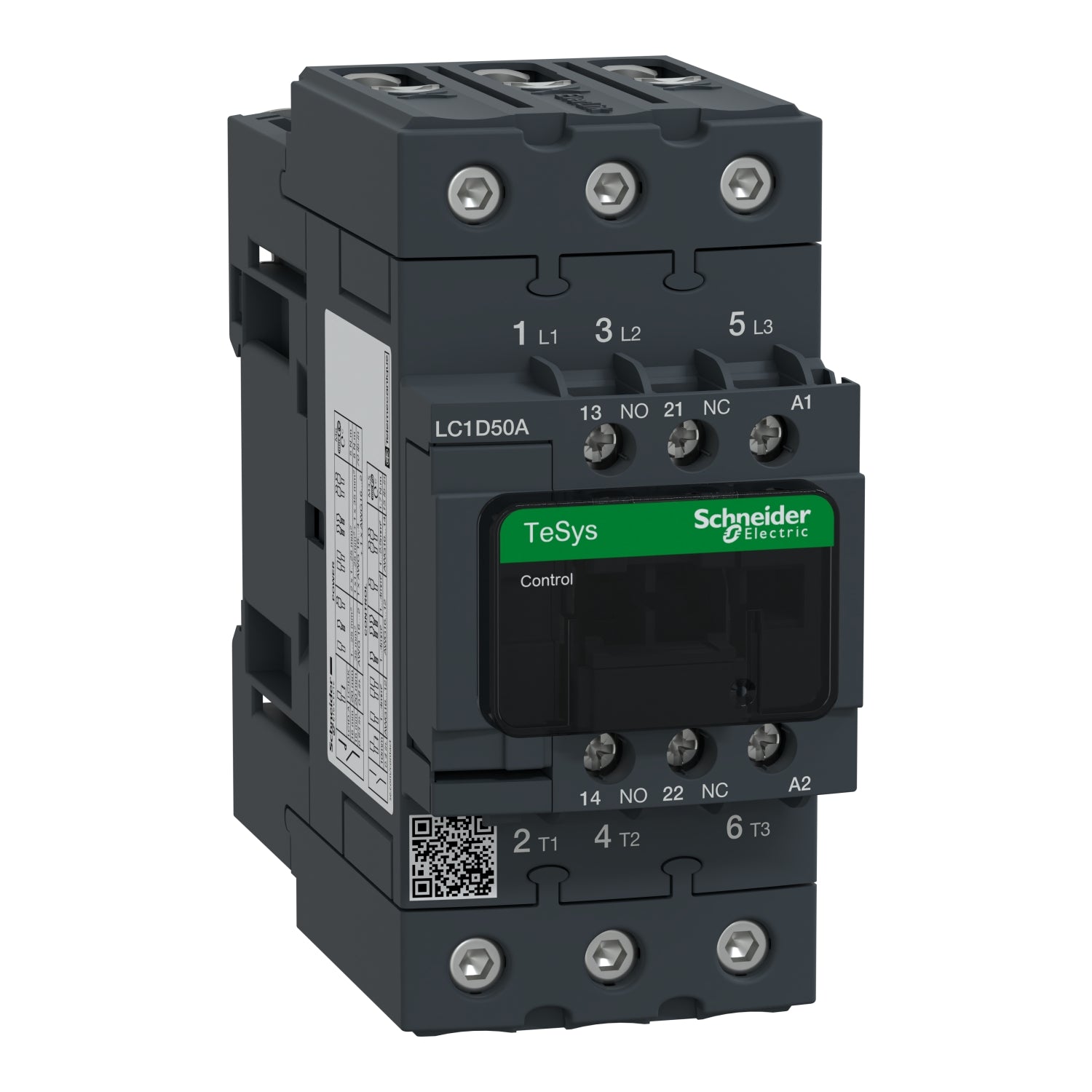 LC1D50AG7 - Schneider Electric - 80 Amp 3 Pole 400VAC Square D Magnetic Contactor