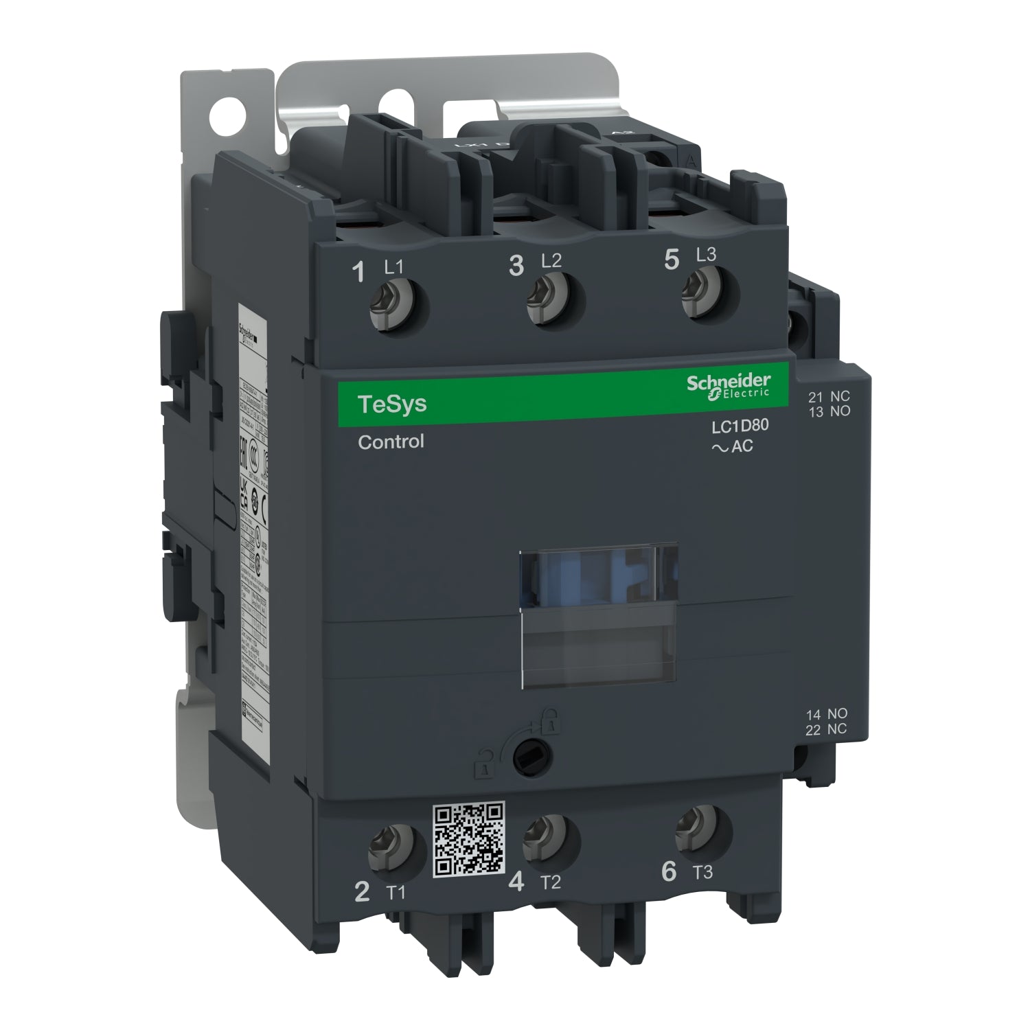 LC1D80G7 - Schneider Electric - 400 VAC 3 Pole 120 V Square D Magnetic Contactor