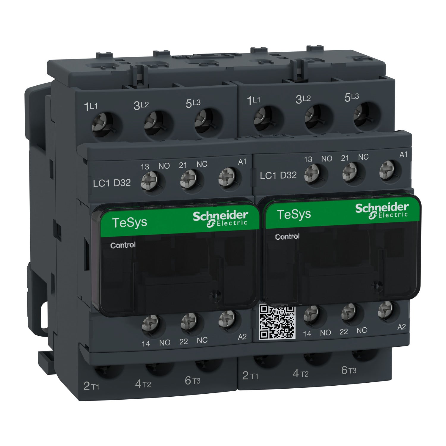 LC2D32G7- Schneider Electric - 32 Amp Square D TeSys Deca IEC Reversing Contactor