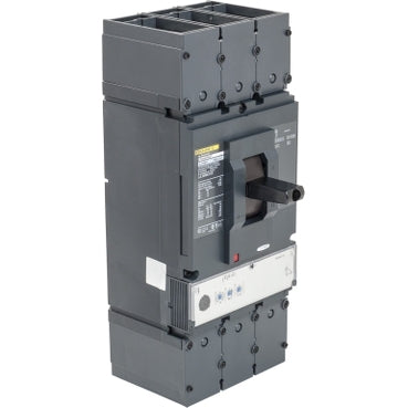 LJL36600U33X - Square D - 600A 600VAC PowerPacT L Circuit Breaker 3 Pole 25kA Lugs MicroLogic 3.3S 80 Percent