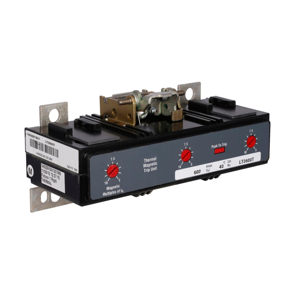 LT3600T - Eaton Cutler Hammer - 600A Three-Pole Trip Unit Thermal Magnetic