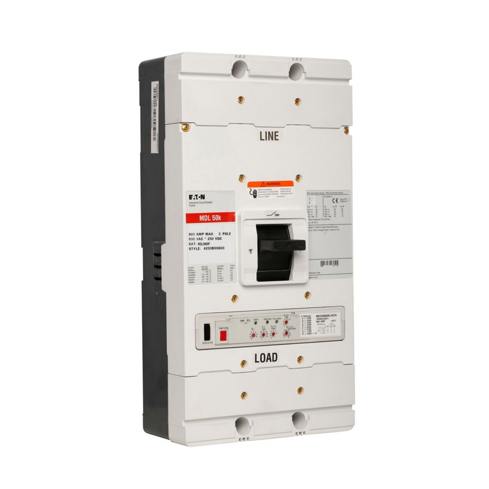 MDL3800 - Eaton Cutler Hammer - 800A Three-Pole Circuit Breakers