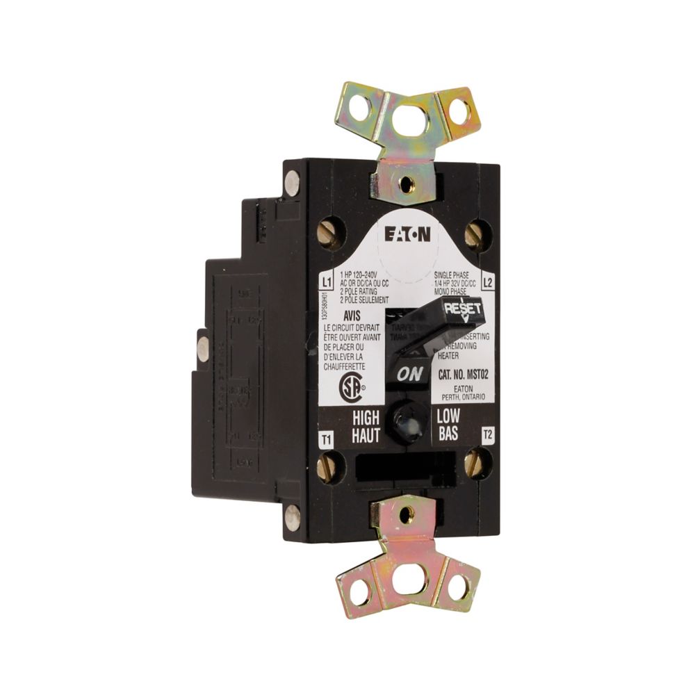 MST02 - Eaton Cutler Hammer - 1PH 2P Manual Motor Starter Toggle Switch