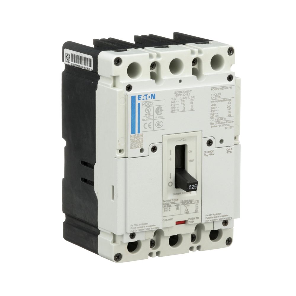 PDG23M0100TFFJ - Eaton Cutler Hammer - 100A Three-Pole Power Defense Circuit Breakers
