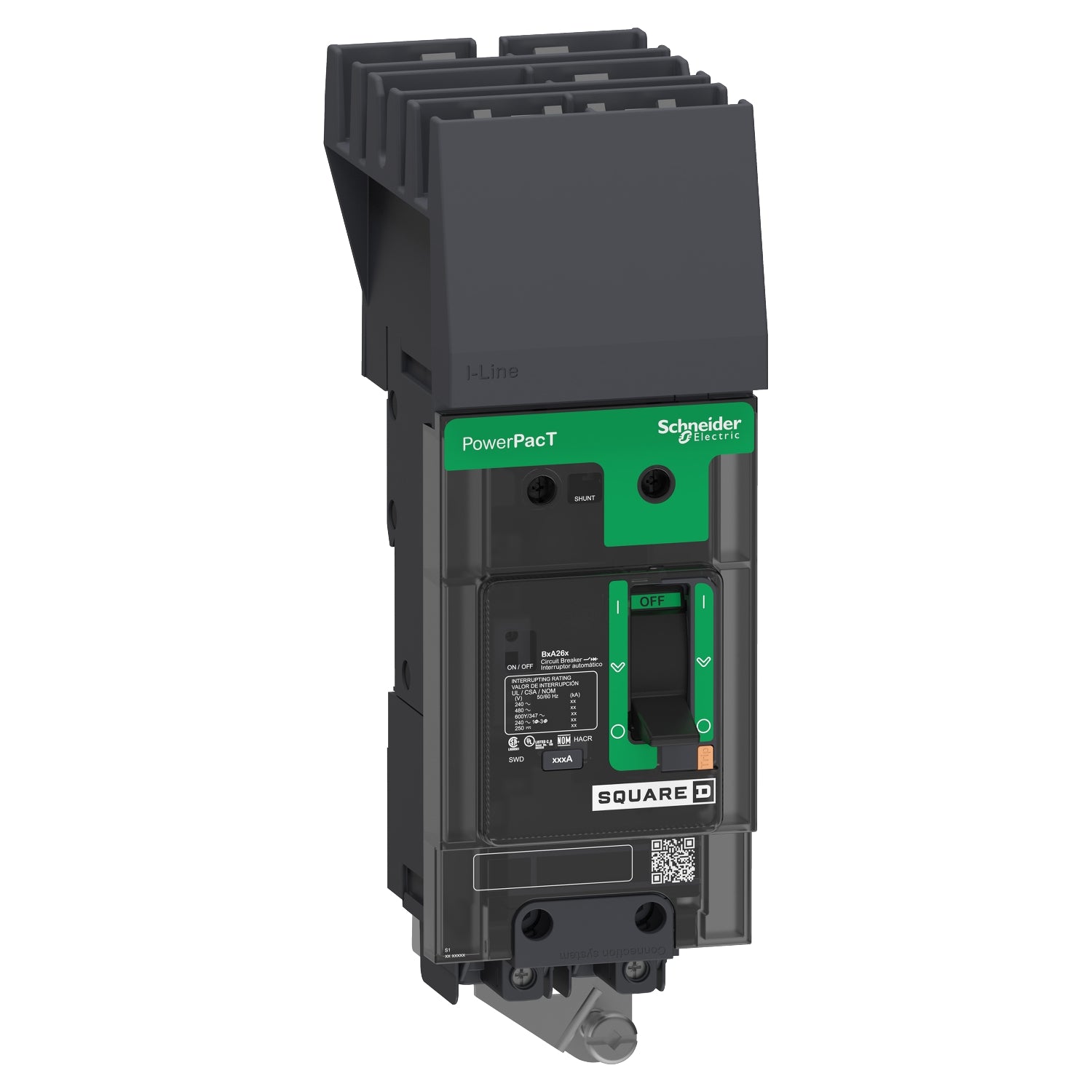 BGA260802 - Schneider Electric - 80 Amp 2 Pole 600Y/347 VAC Thermal Magnetic Square D Molded Case Circuit Breaker
