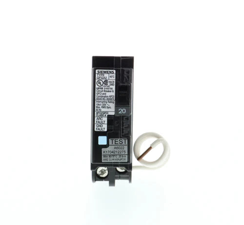 Q120DF - Siemens 20A 1P 120V AFCI/GFCI Circuit Breaker