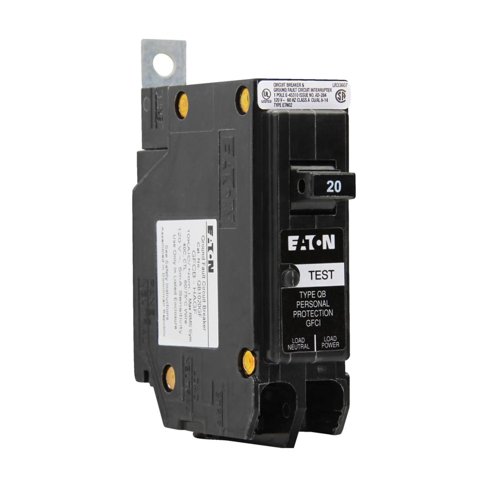 QB1030GF - Eaton Cutler-Hammer - Bolt-On 30 Amp 1 Pole 120 Volt 30 Amp Ground Fault Circuit Breaker
