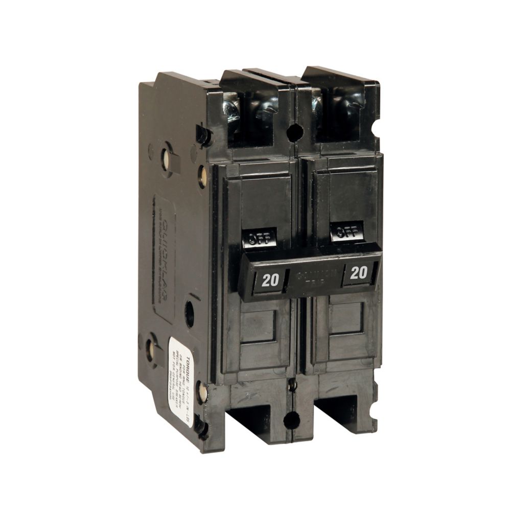 QC2020 - Eaton Cutler Hammer - 20A 2P 120/240V Quicklag QC Thermal Magnetic Circuit Breakers