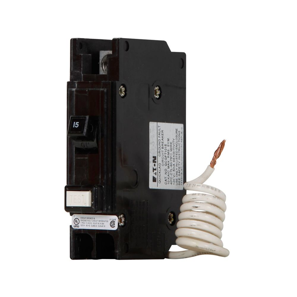 QCGFT1030 - Eaton Cutler-Hammer - Feed-Thru 30 Amp 1 Pole 120 Volt GFCI Circuit Breaker