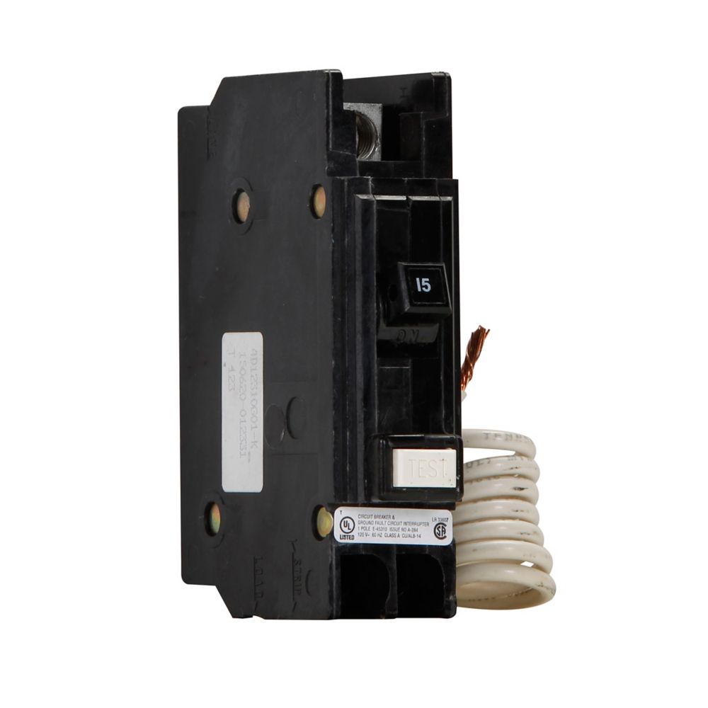 QCGFT1030 - Eaton Cutler-Hammer - Feed-Thru 30 Amp 1 Pole 120 Volt GFCI Circuit Breaker