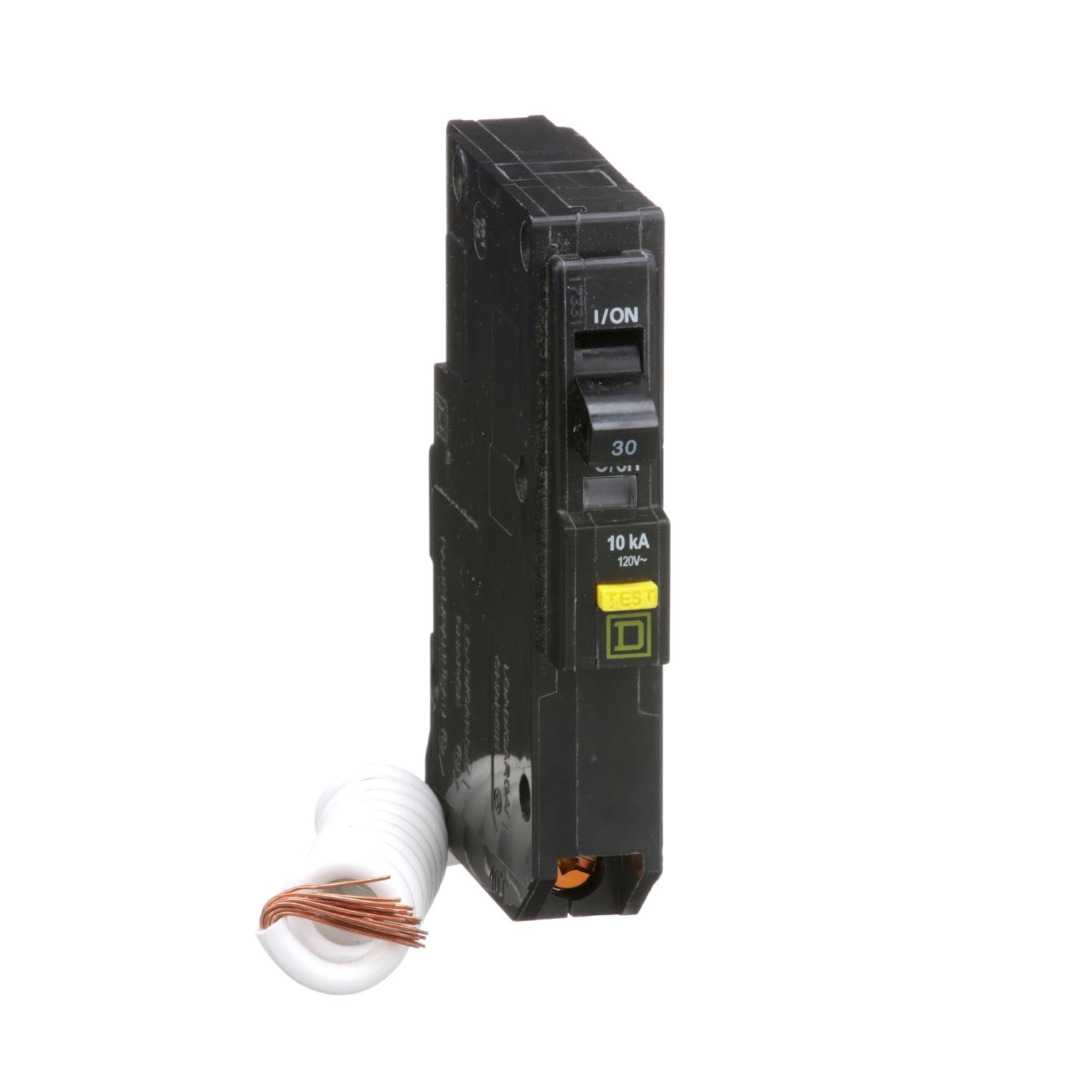 QO130GFI - Schneider Electric - Plug-In 30 Amp 1 Pole 120 Volt Square D GFCI Circuit Breaker
