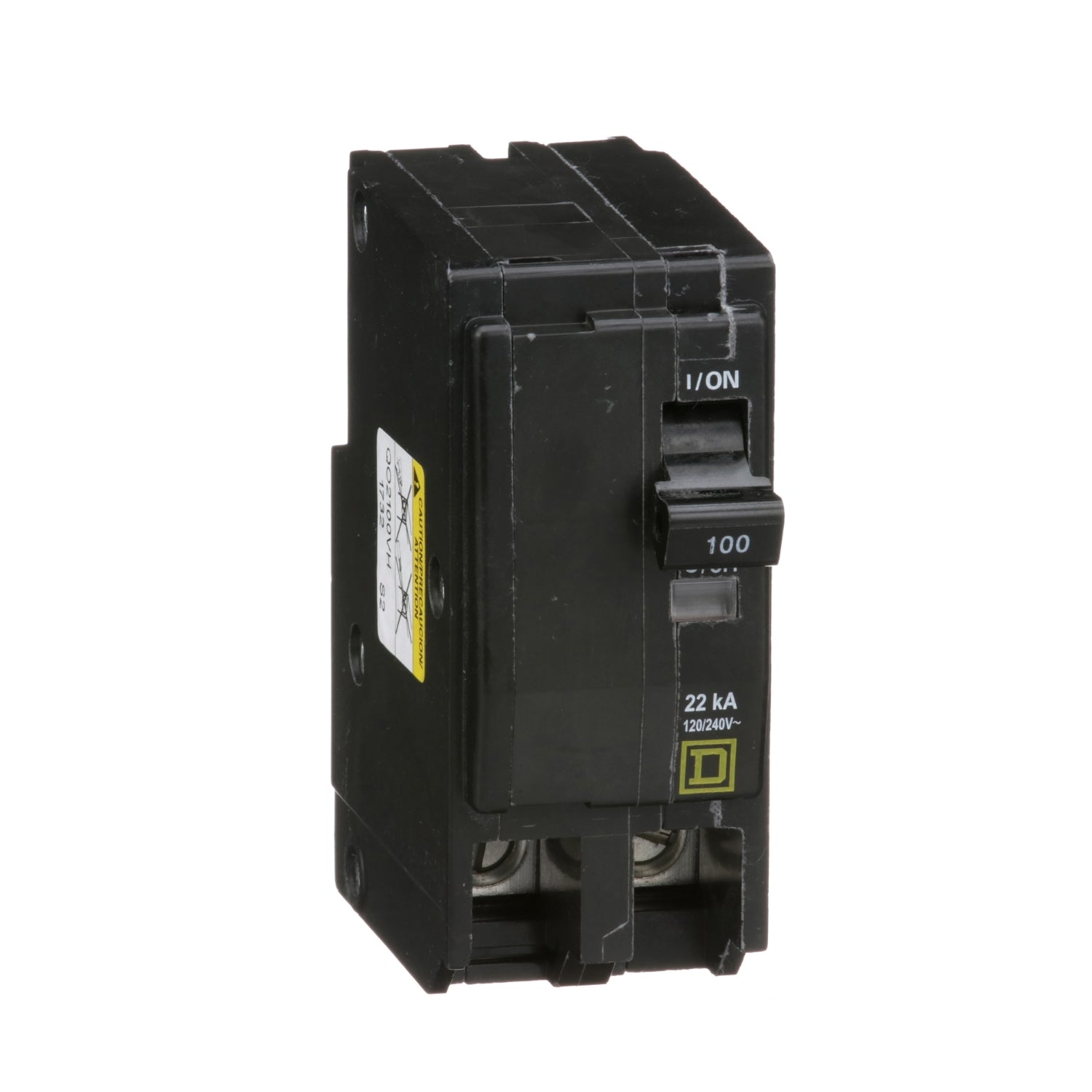 QO2100VH - Schneider Electric - Plug in 100 Amp 2 Pole 210 Volt Square D Circuit Breaker