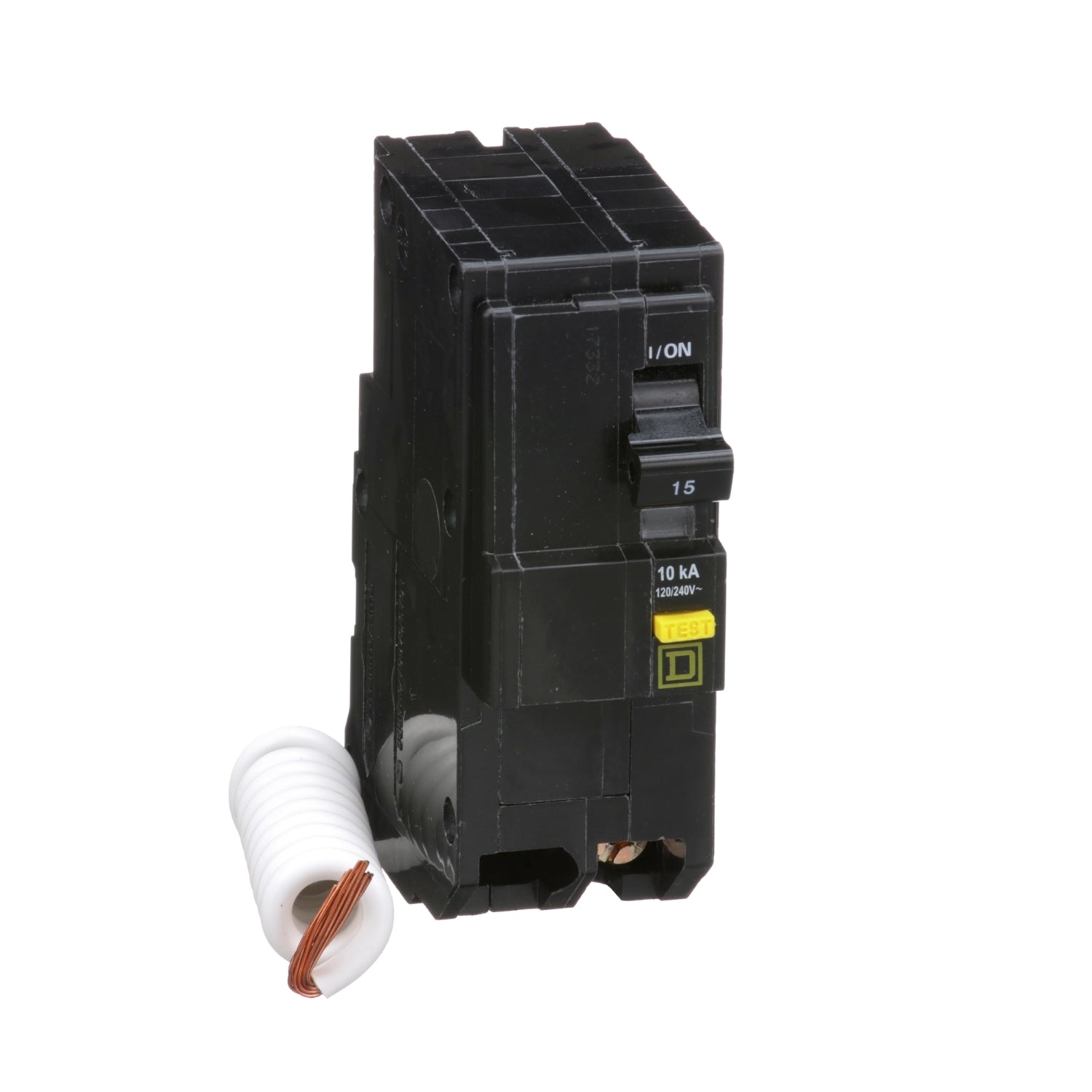 QO215GFI - Schneider Electric - Plug-In 15 Amp 2 Pole 240 Volt Square D GFCI Circuit Breaker