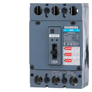 QR23B125 - Siemens 125A 3P 240V QR Series Molded Case Circuit Breaker