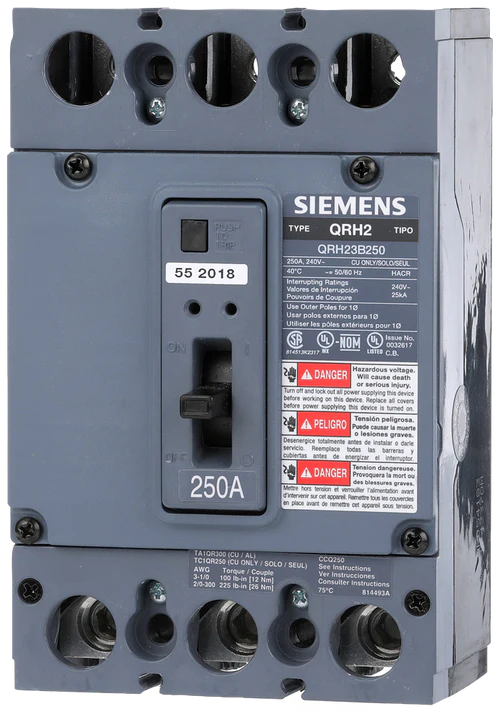 QR23B225 - Siemens 225A 3P 240V QR Series Molded Case Circuit Breaker