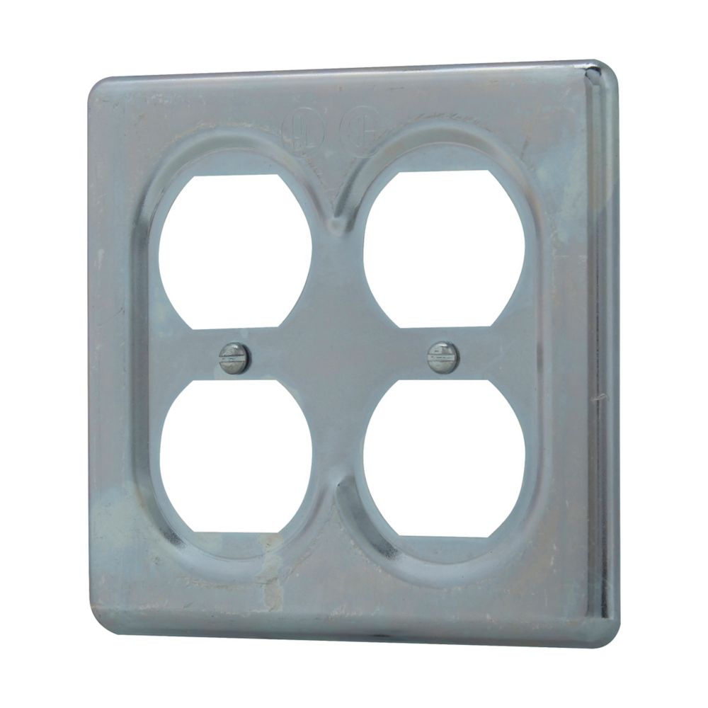 S232 - Eaton Crouse-Hinds Series - Surface Mount 2-Gang S Series Duplex Receptacle Cover