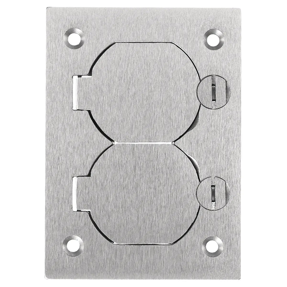 SA3825 - Hubbell Wiring Device-Kellems 1-Gang Duplex Cover Aluminum