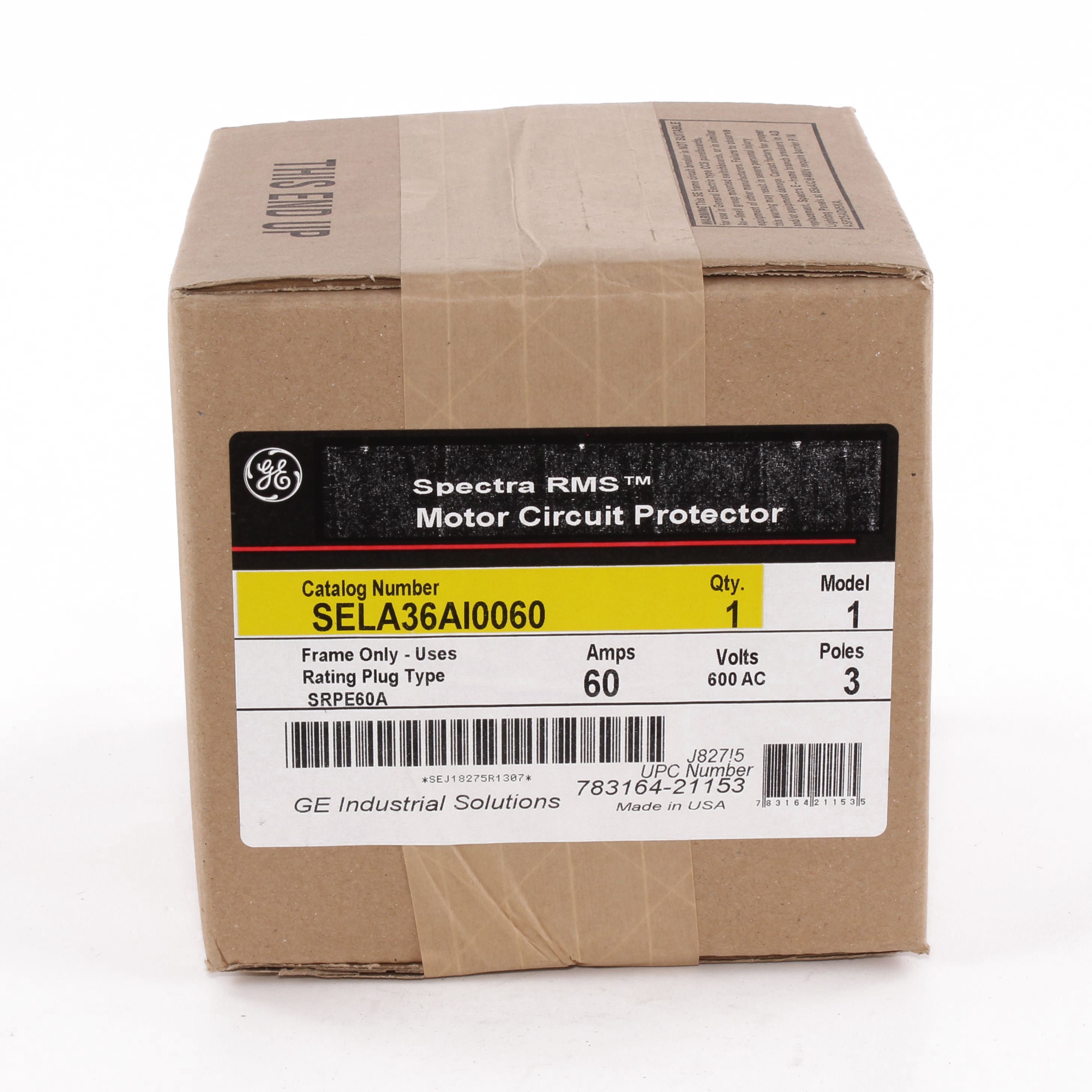 SELA36AI0060 - General Electric - 60 Amp 3 Pole 600 V Circuit Breaker