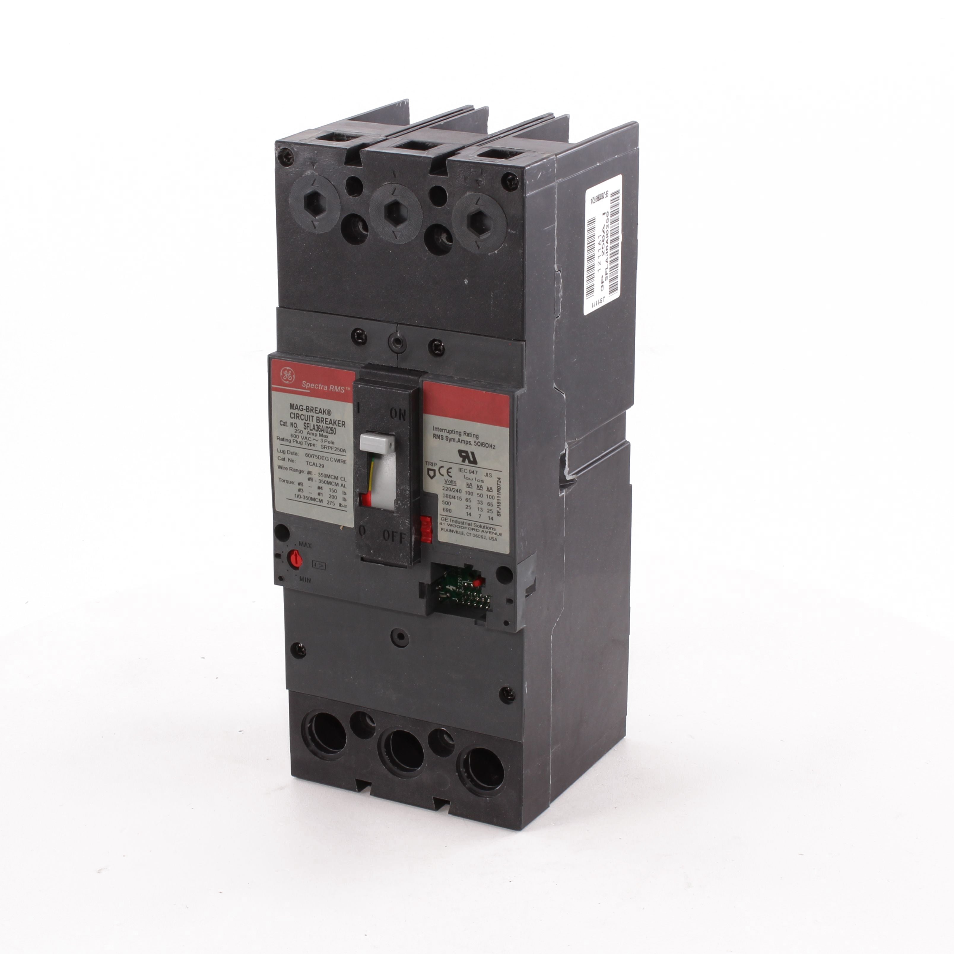 SFLA36AI0250 - General Electric - 250 Amp 3 Pole 600 V Circuit Breaker