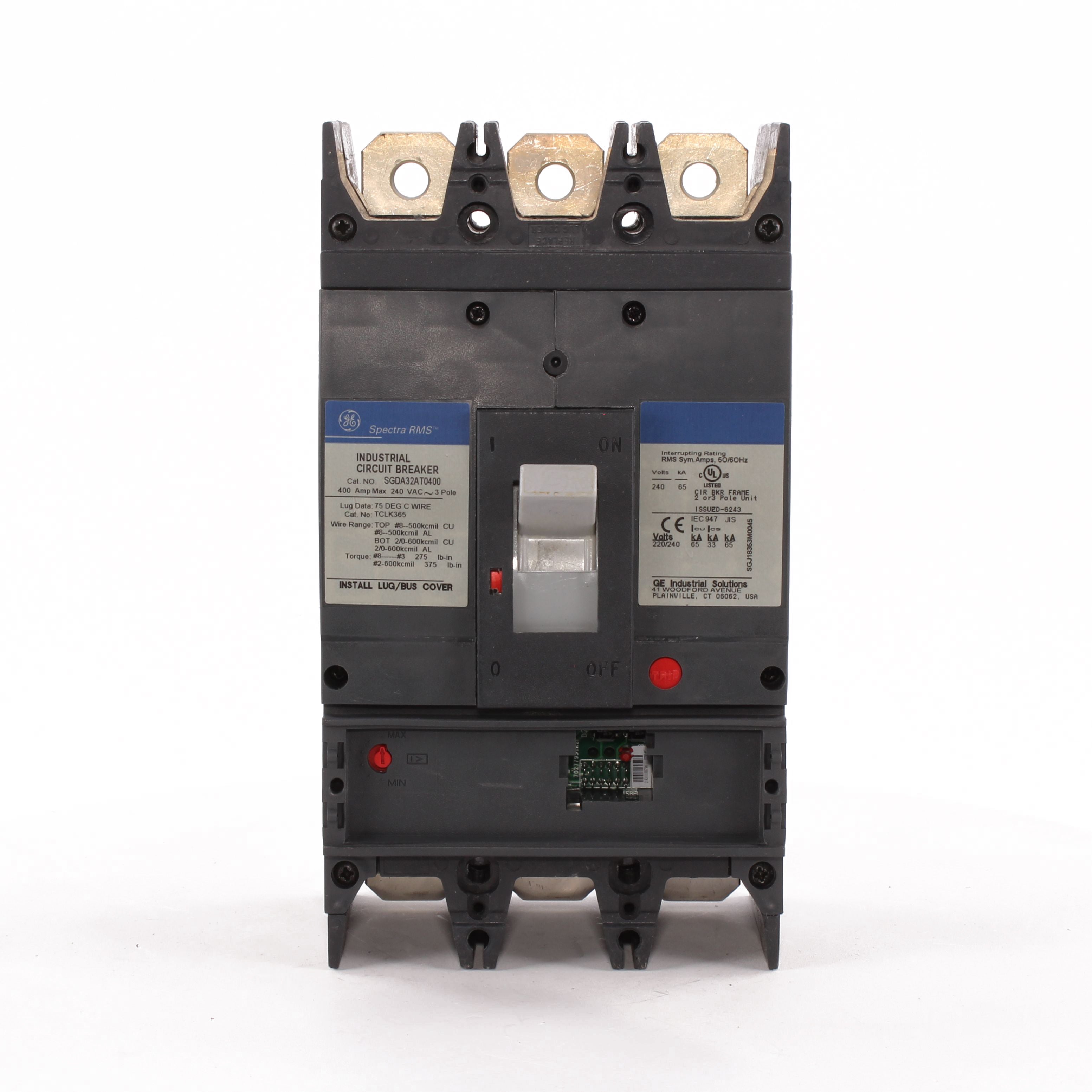 SGDA32AT0400 - General Electric - 400 Amp 3 Pole 240 V Circuit Breaker