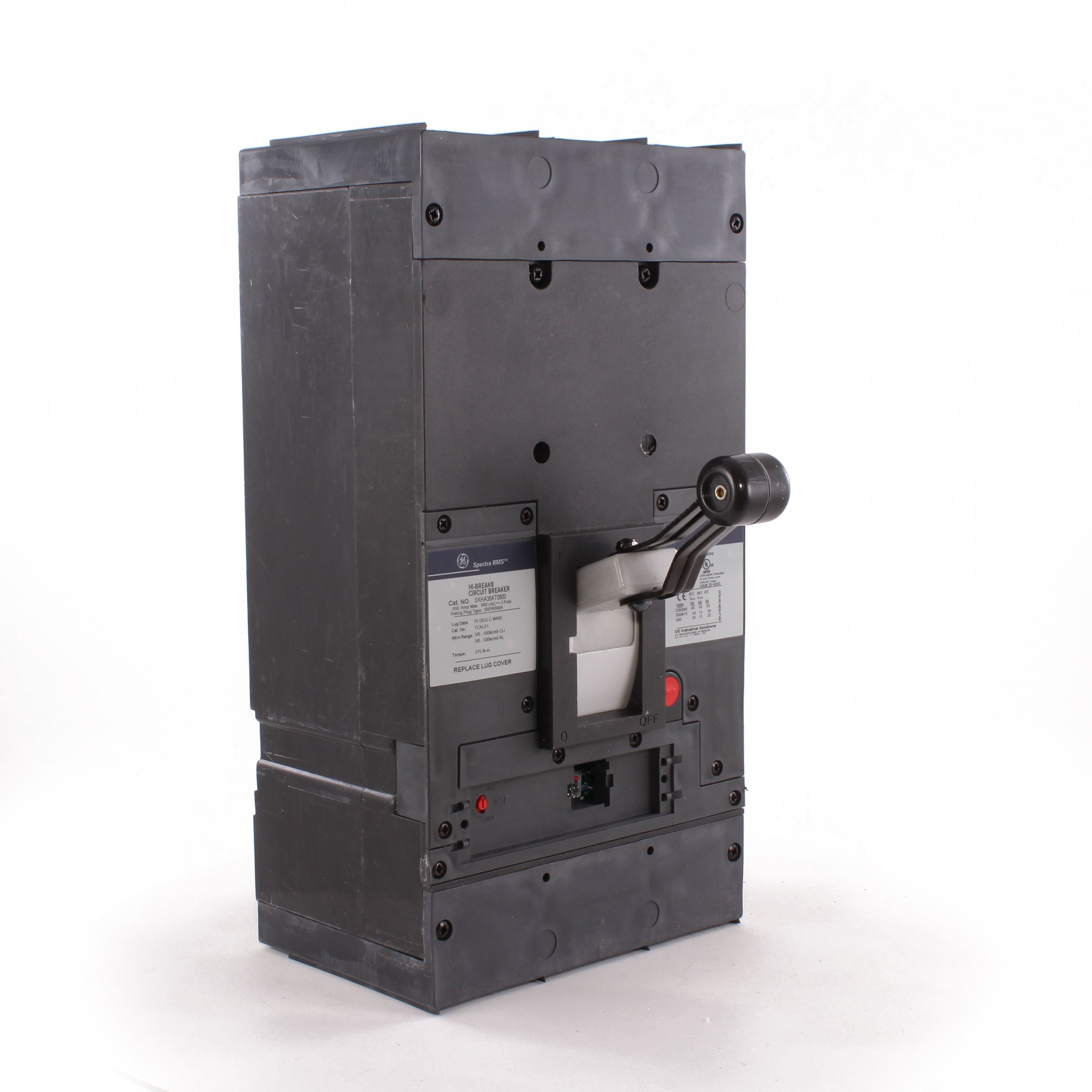 SKHA36AT0800 - General Electric - 800 Amp 3 Pole 600 V Circuit Breaker