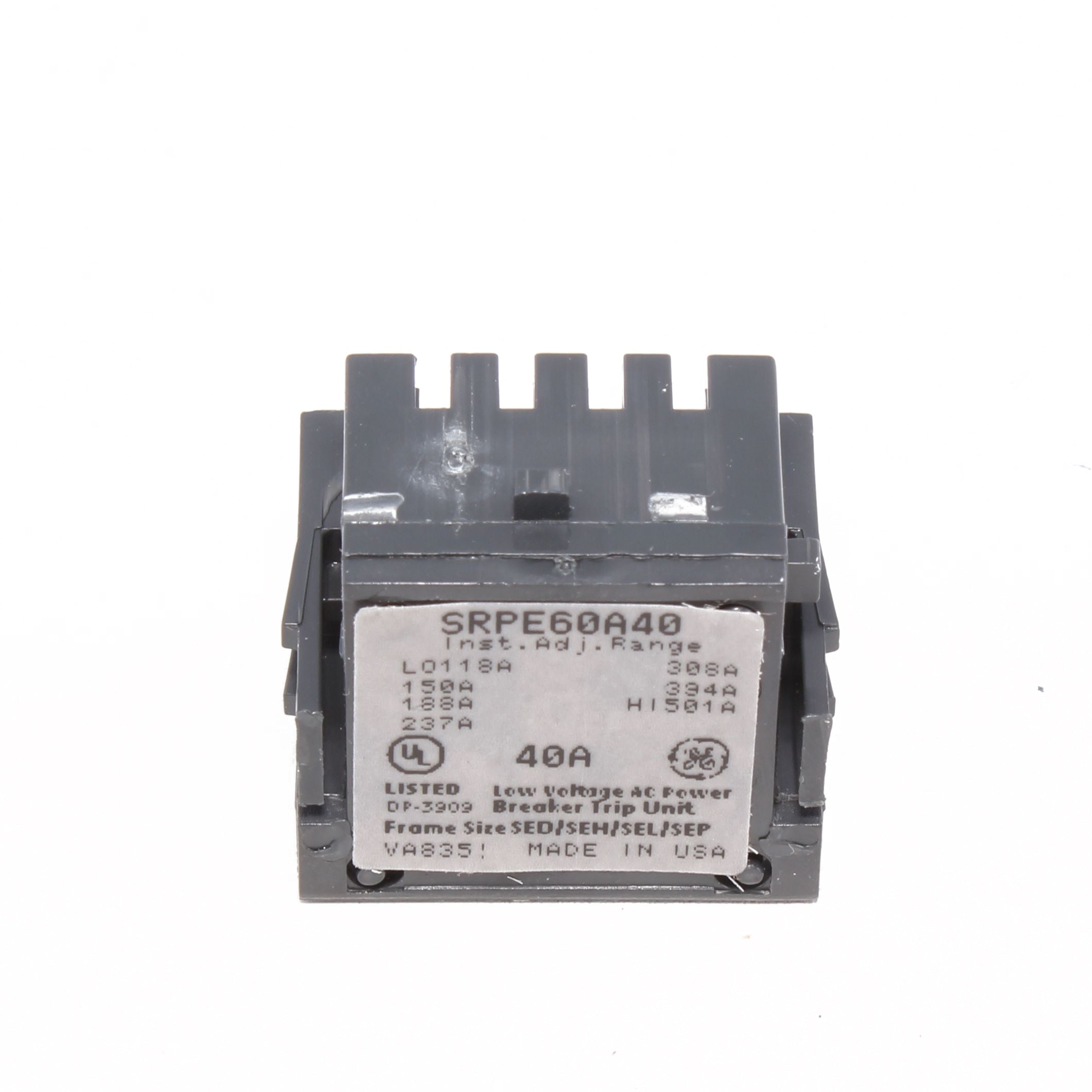 SRPE60A40 - General Electric - 40 Amp Circuit Breaker Rating Plug