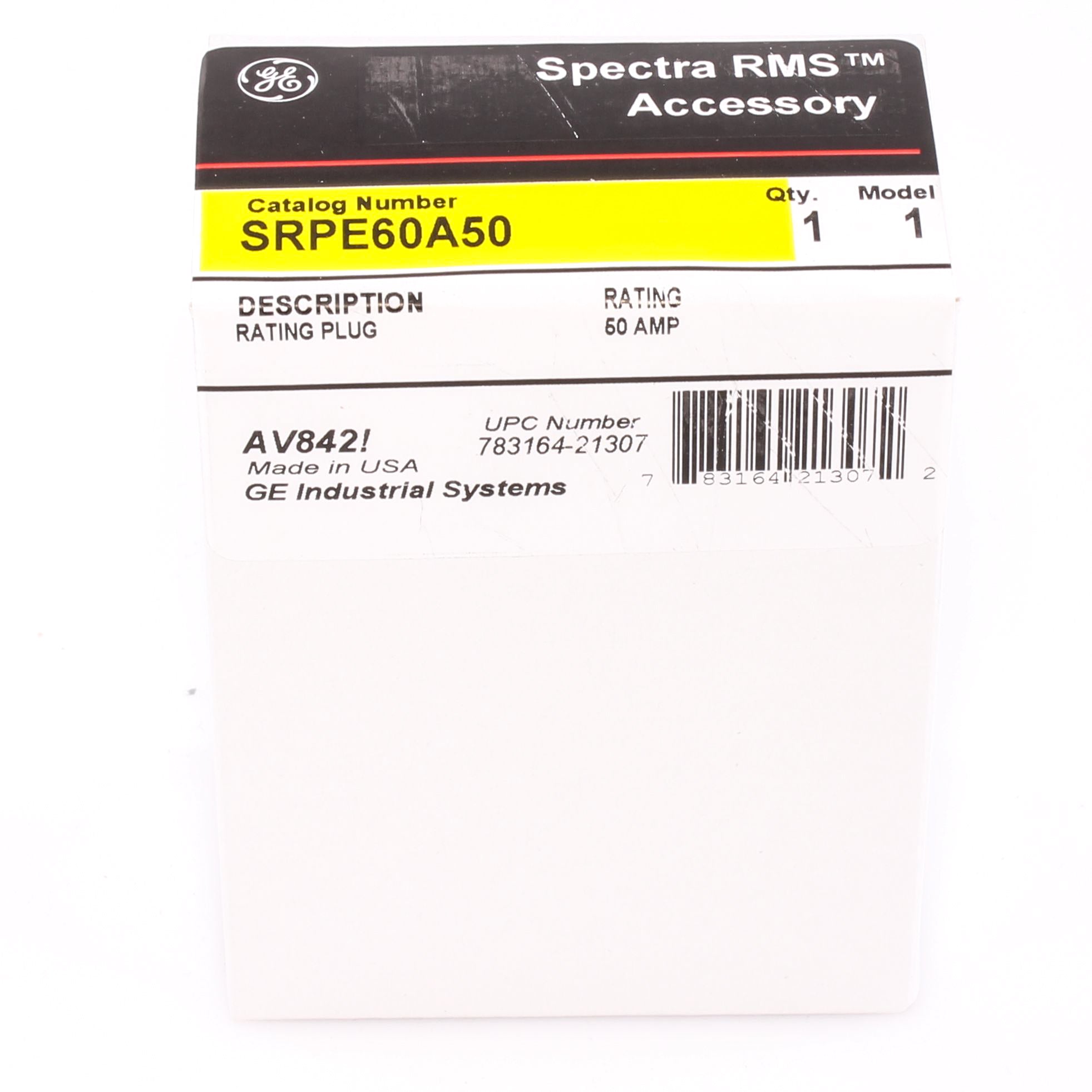 SRPE60A50 - General Electric - 50 Amp Circuit Breaker Rating Plug