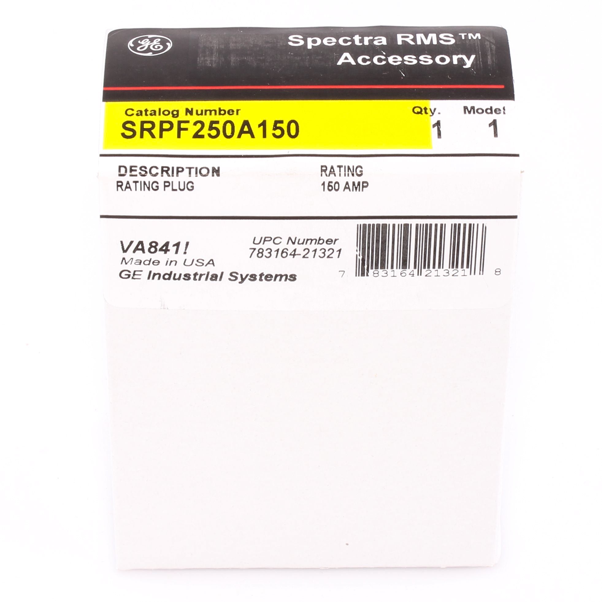 SRPF250A150 - General Electric - 150 Amp Circuit Breaker Rating Plug