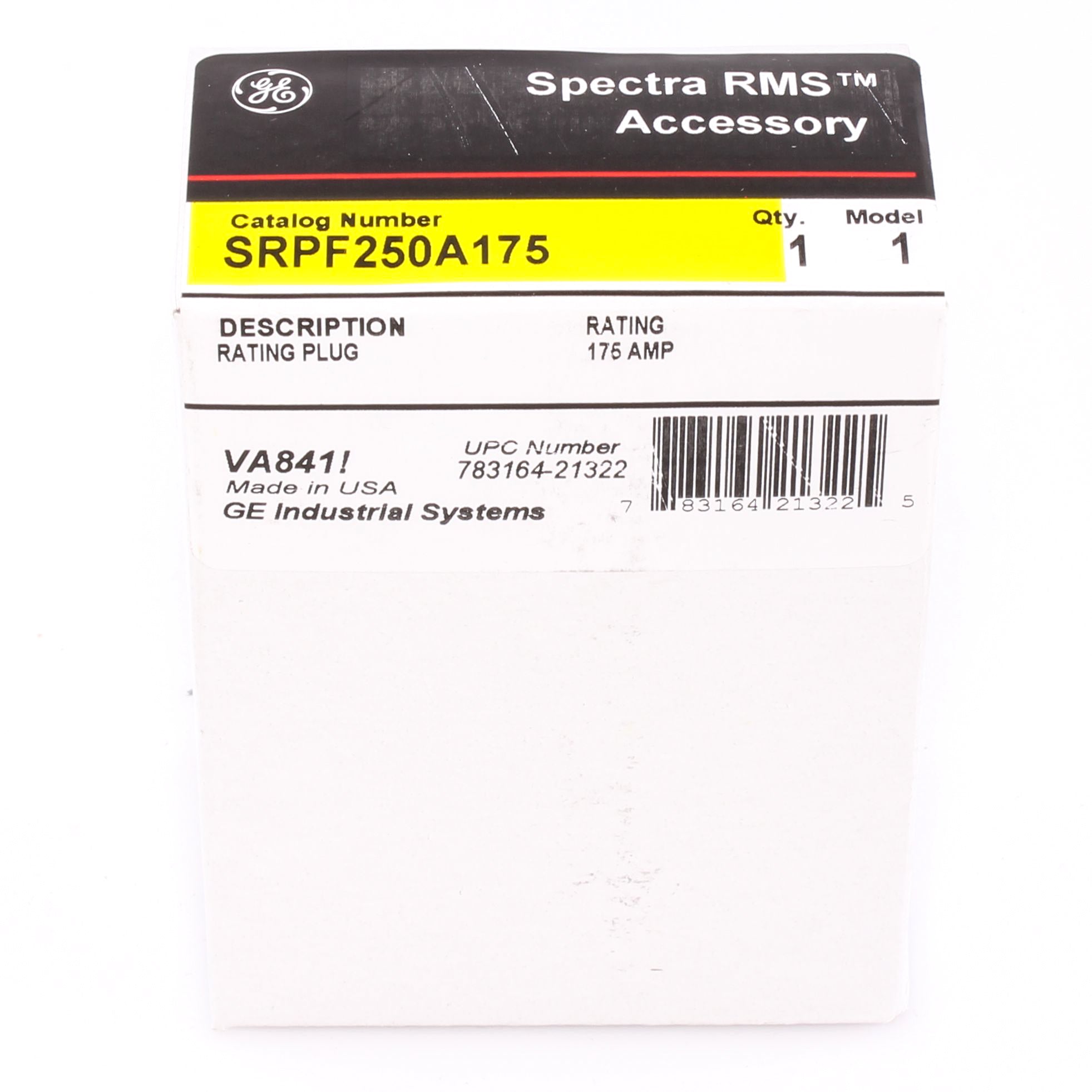 SRPF250A175 - General Electric - 175 Amp Circuit Breaker Rating Plug