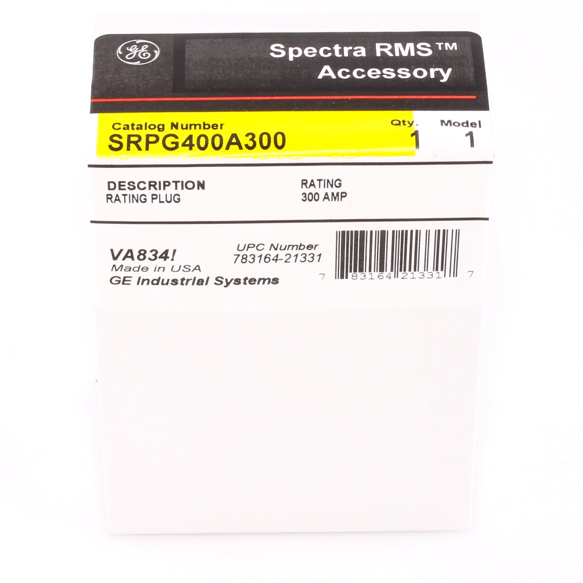SRPG400A300 - General Electric - 300 Amp Circuit Breaker Rating Plug