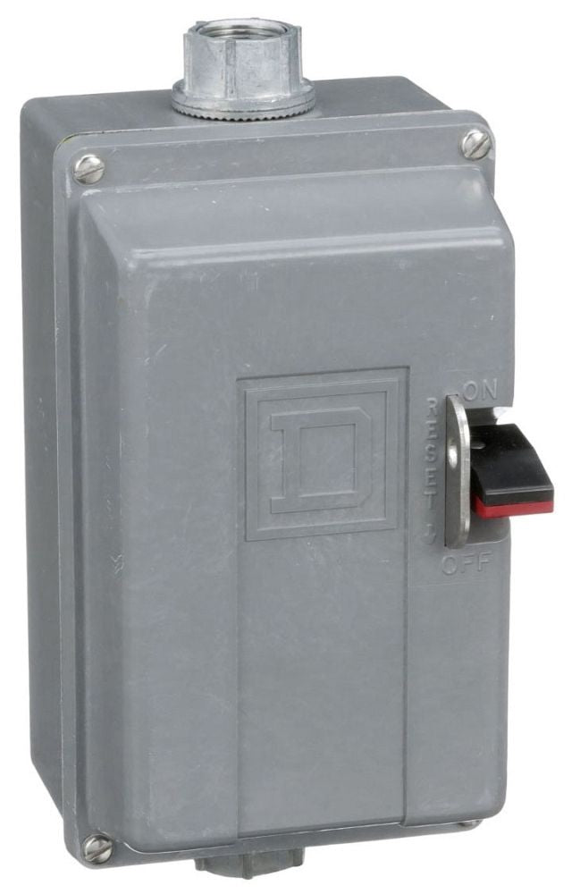 2510MBW2 - Square D - Manual Starter, NEMA M0, 3P, 600V, 5HP, NEMA 4/4X
