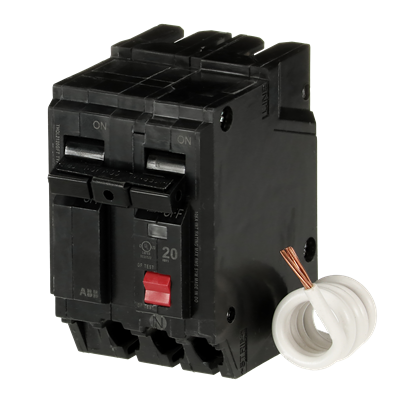 THQL2120GFT - General Electric - 20 Amp 2 Pole 240 Volt Ground Fault Circuit Breaker Q-Line Series
