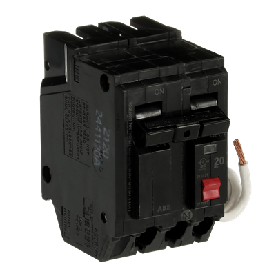 THQL2120GFT - General Electric - 20 Amp 2 Pole 240 Volt Ground Fault Circuit Breaker Q-Line Series