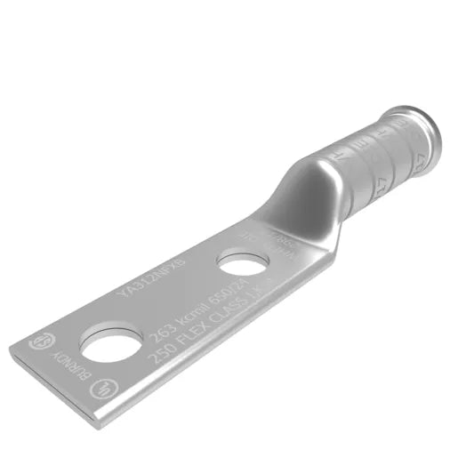 YA312NFXB - Burndy - 2-Hole, 1/2" Stud 1-3/4" Spacing Compression Terminal