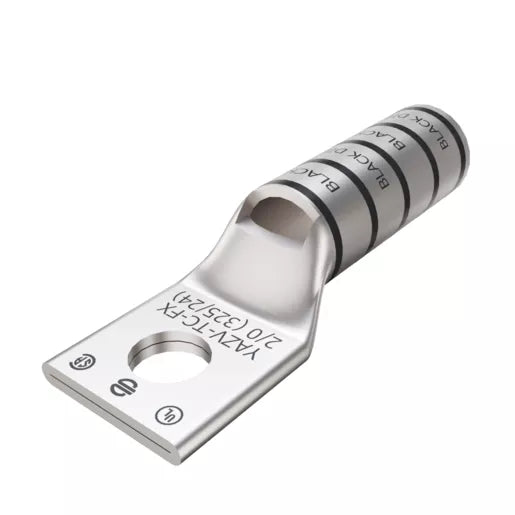 YAZV26TC38FX - Burndy - 1-Hole 3/8" Stud Long Barrel Compression