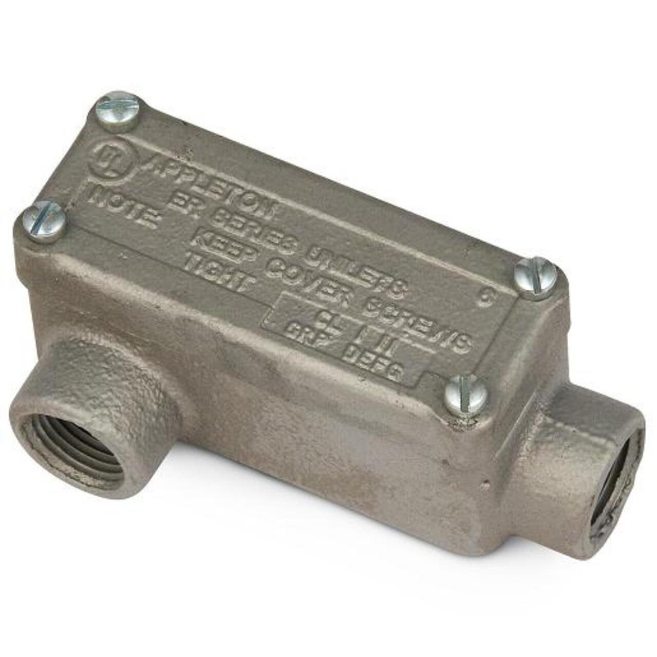 ERLR75 - Appleton - 3/4" Type LR Conduit Body Explosion-Proof Malleable Iron Fitting
