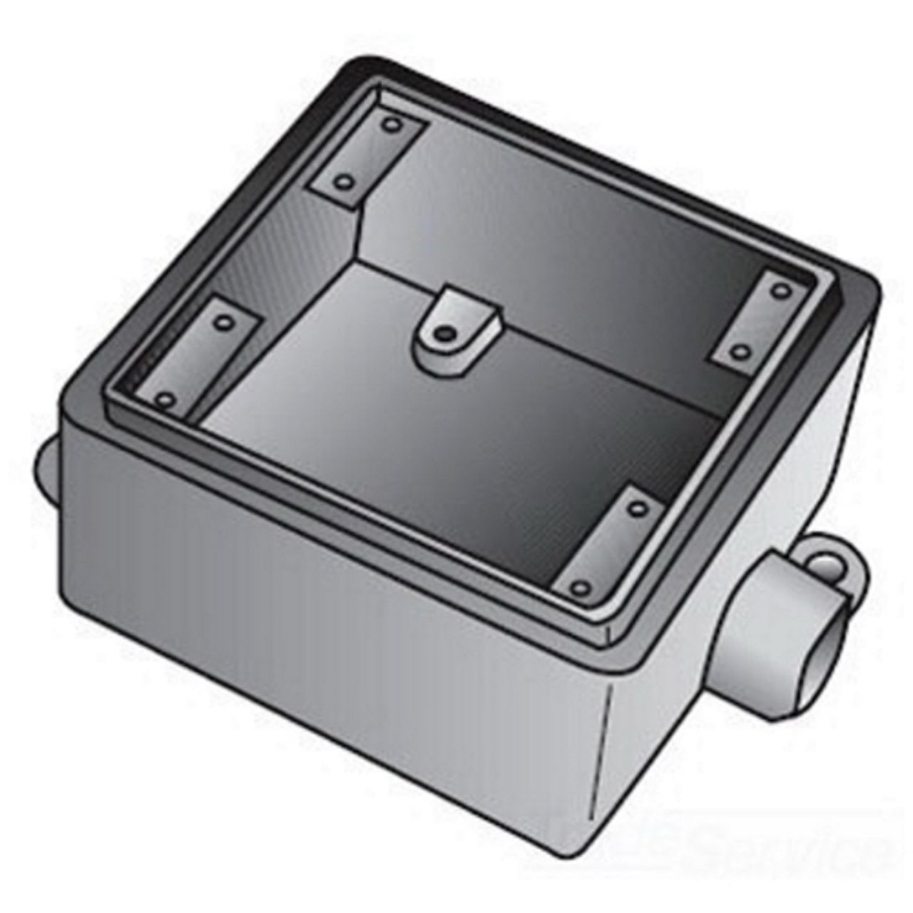 FS2100 - Appleton - 1" 2-Gang Dead-End Malleable Iron FS Device Box
