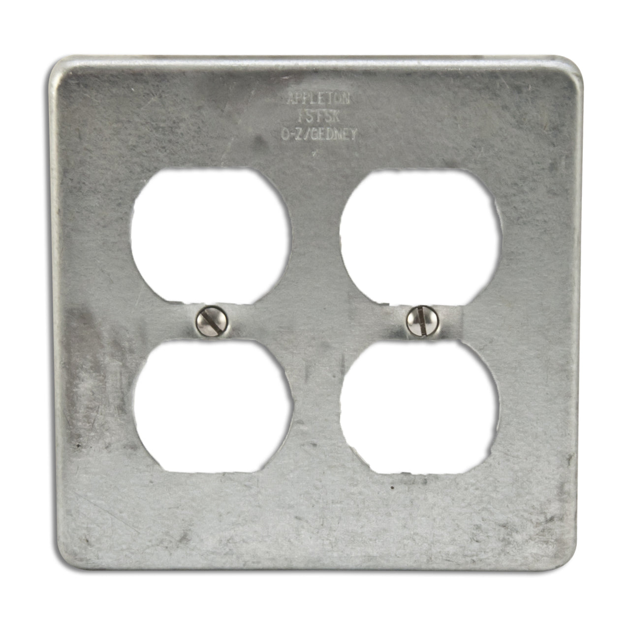 FSK2DR - Appleton - 2-Gang Duplex Steel Receptacle Cover